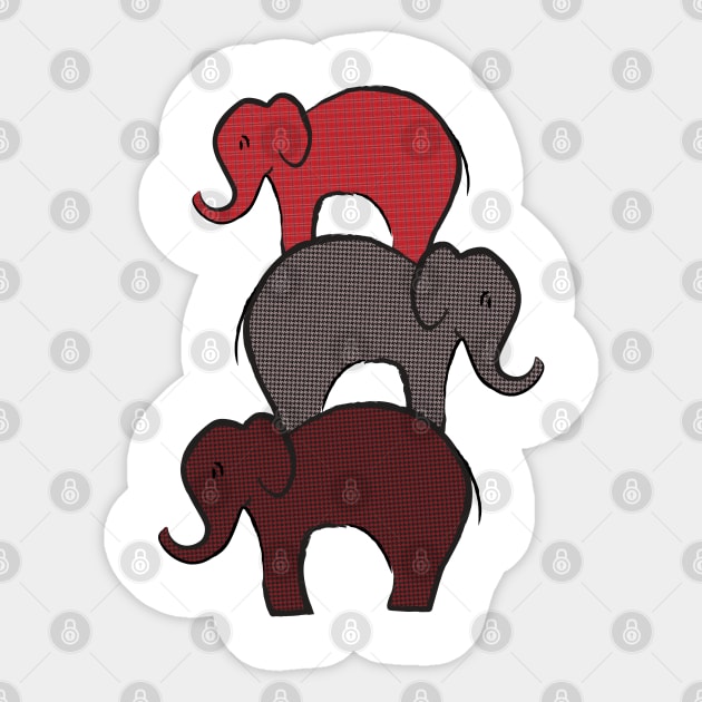 Alabama Elephants Sticker by candhdesigns